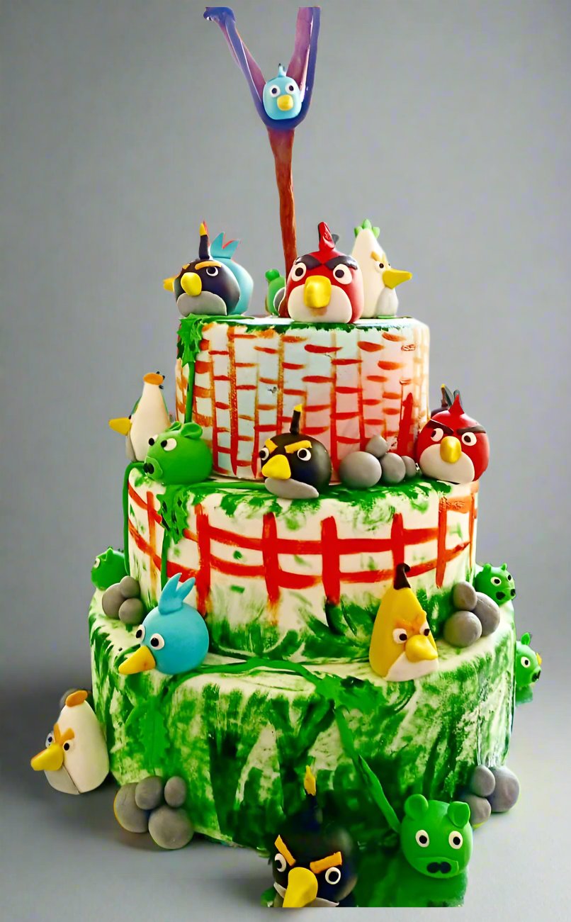 Bird Decorated Cake