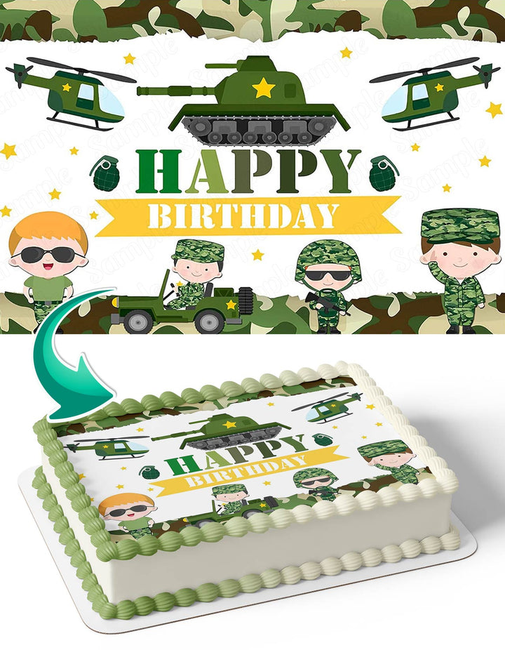 Decorated Army Cake