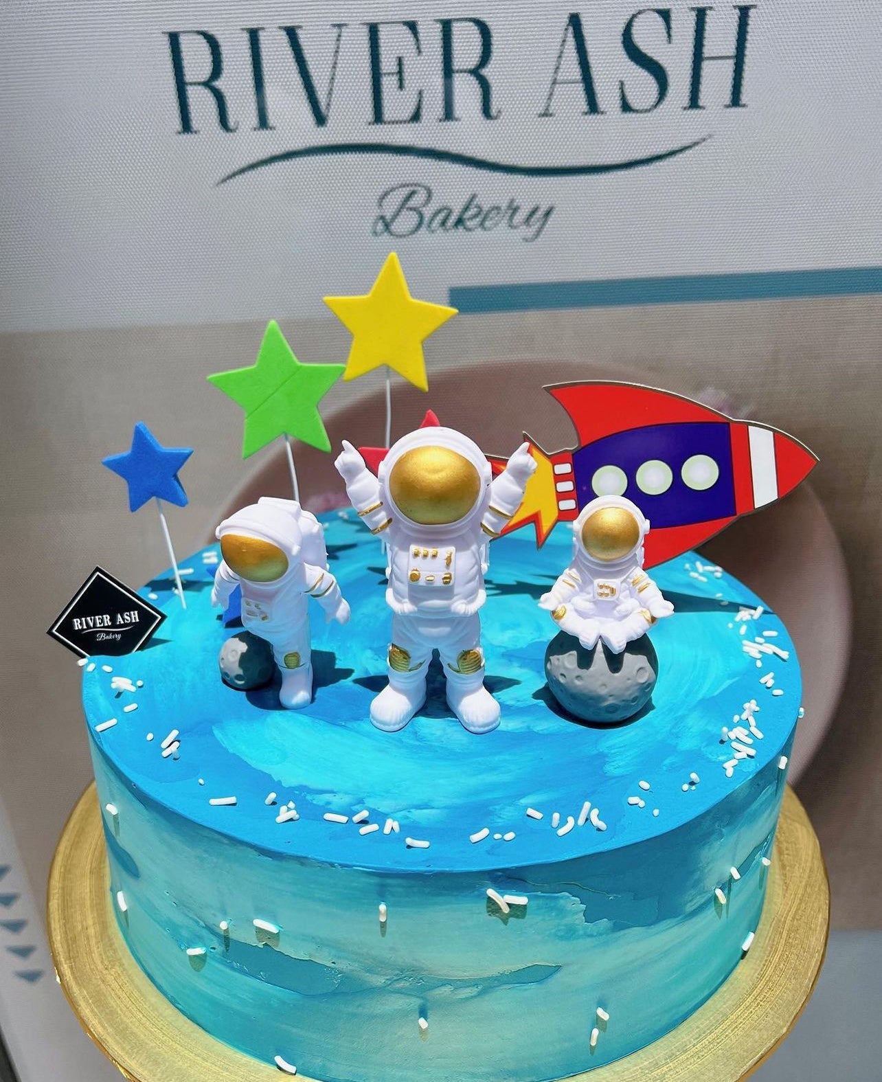 Astronaut Decorated Cake