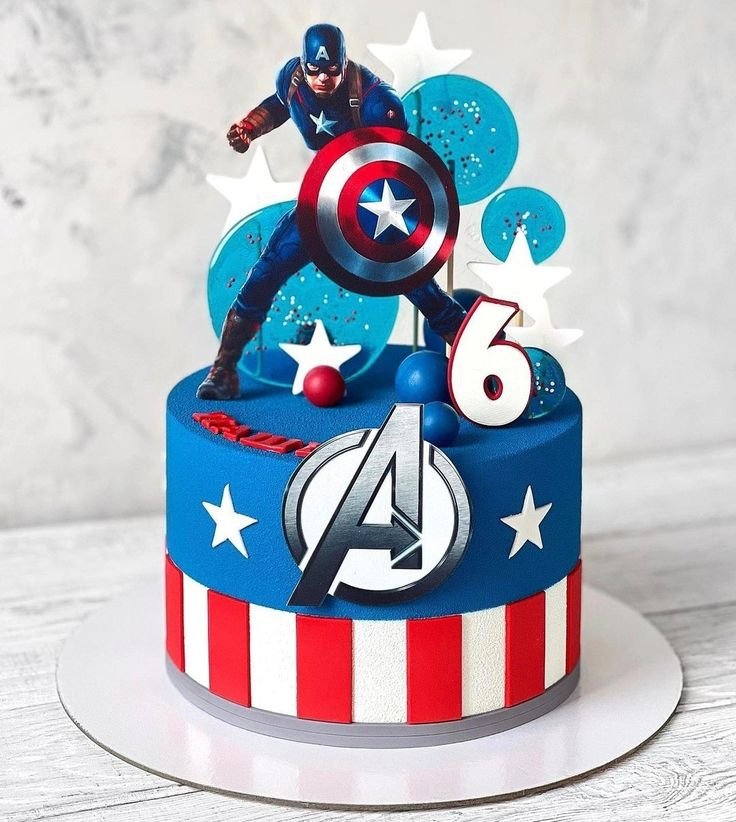 Marvel decorated cake