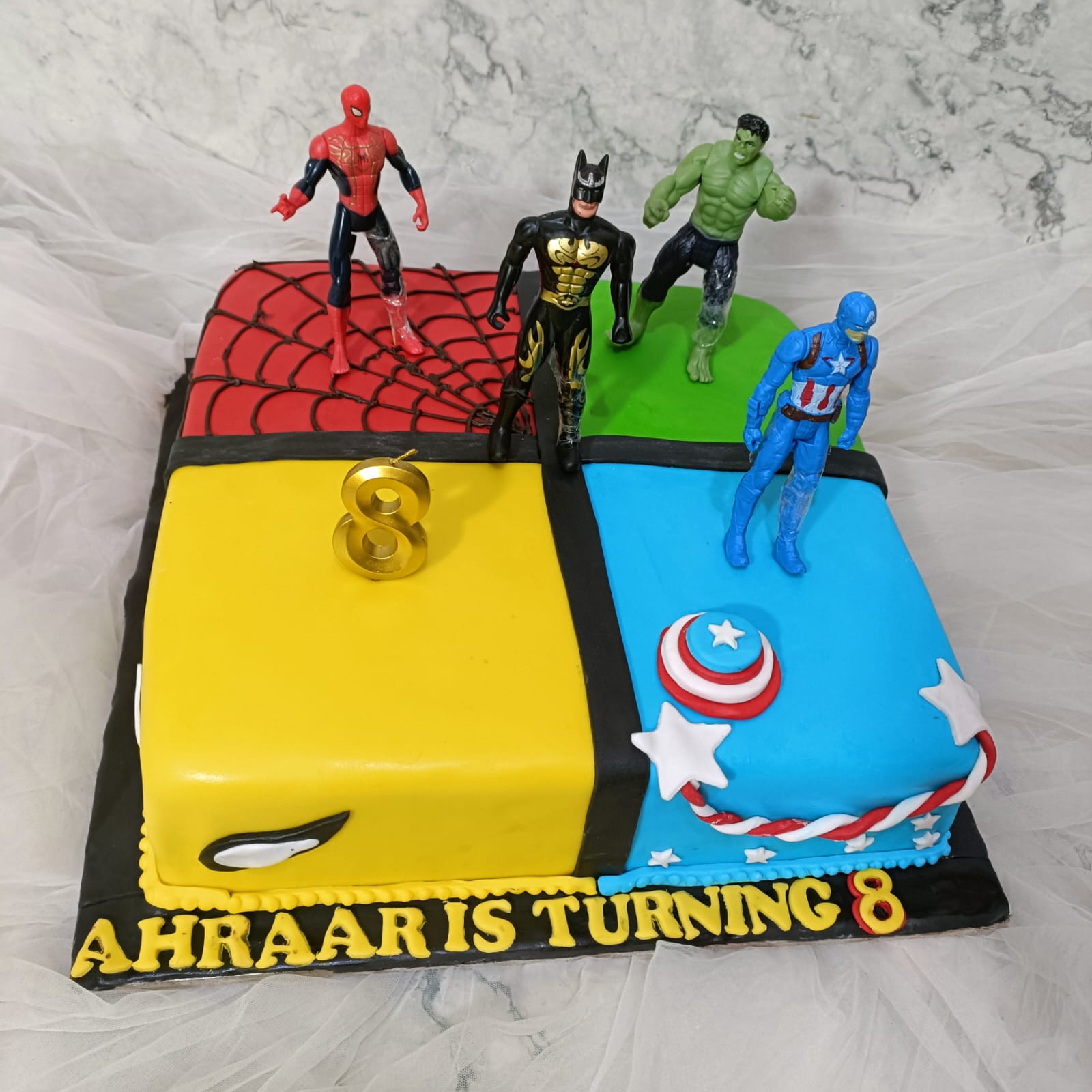 Avengers decorated cake