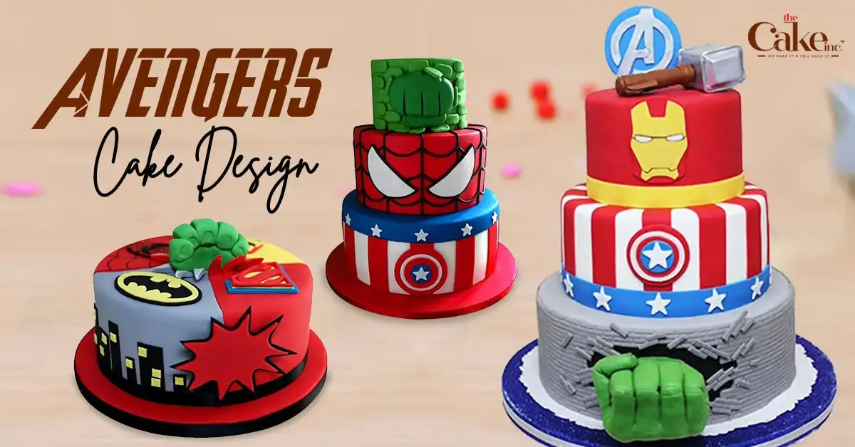 Avengers decorated cake