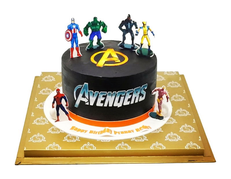 Avengers decorated cake