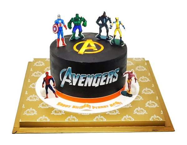 Marvel decorated cake