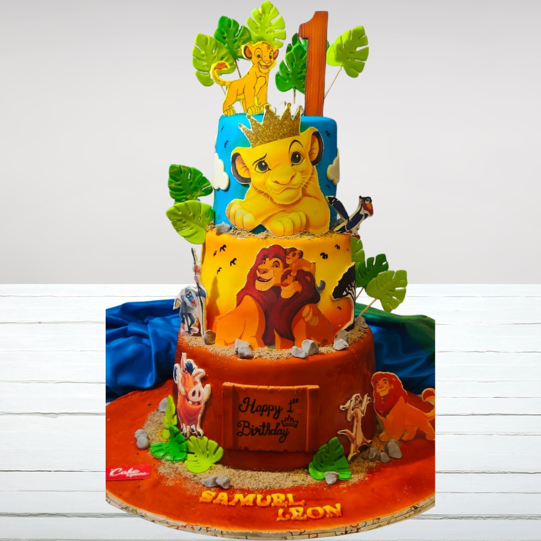 Lion King Decorated Cake