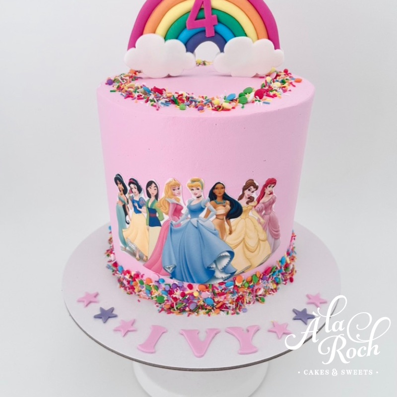 Disney Princess Decorated Cake