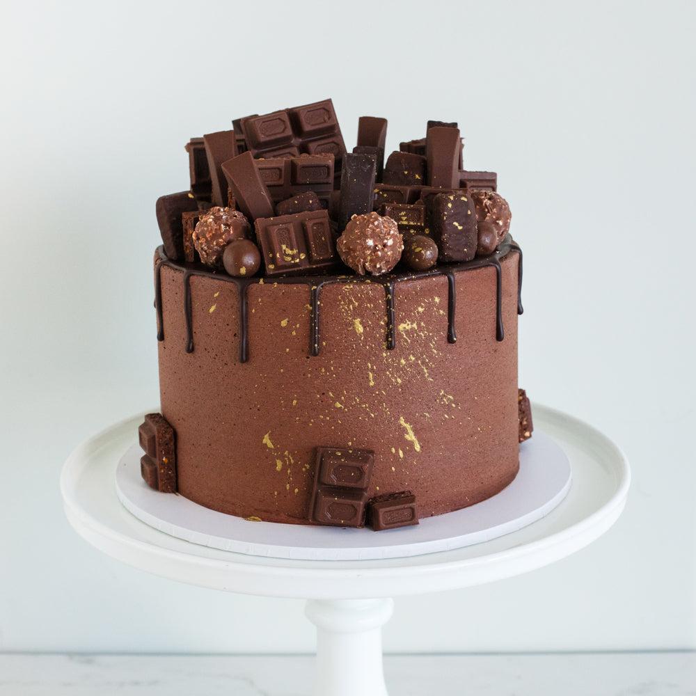 Decorated Chocolate Cake