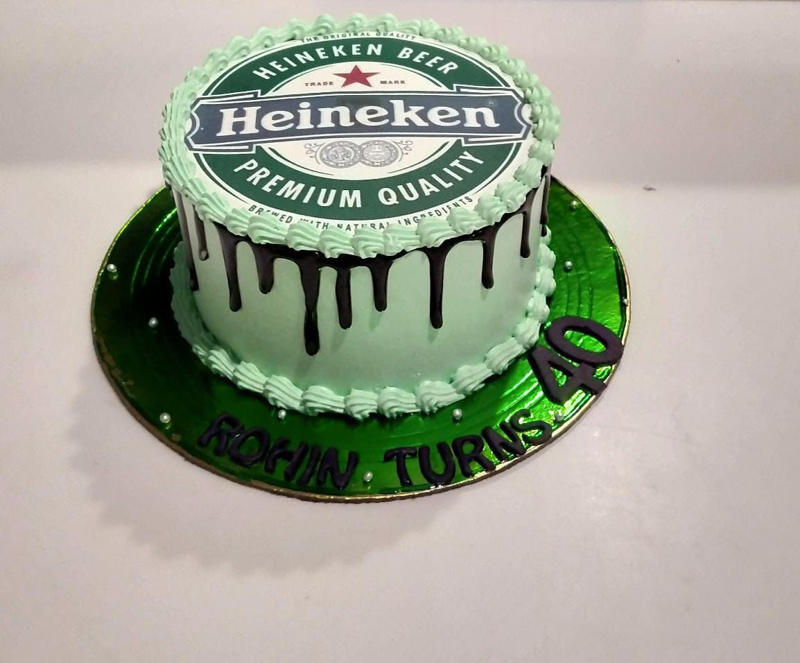 Heineken Decorated Cake