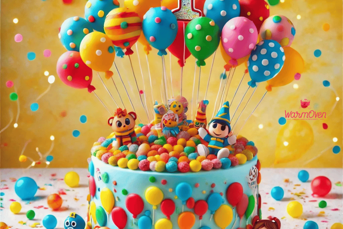 Balloon Decorated Cake