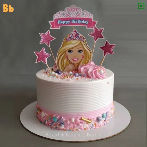 Barbie decorated cake