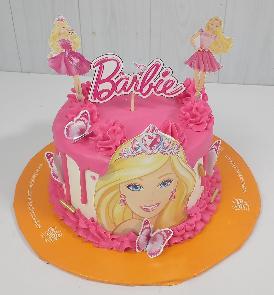 Barbie decorated cake