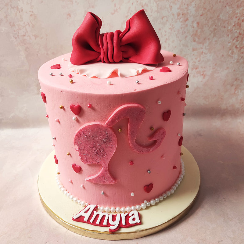 Barbie decorated cake