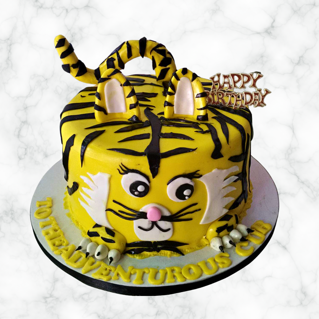 Tiger Decorated Cake