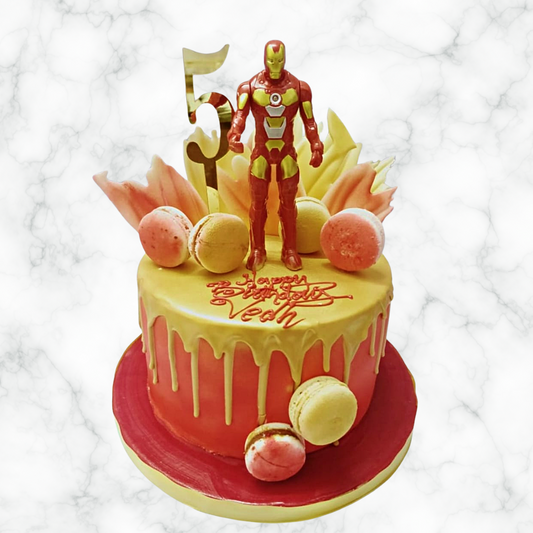 Decorated Super Heroes Cake