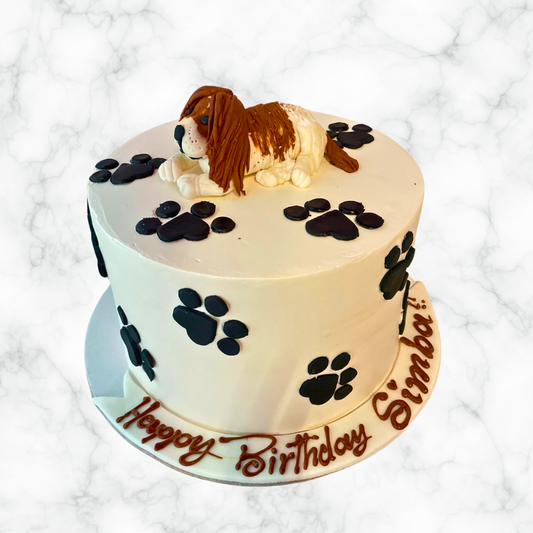 Decorated Dog Cake