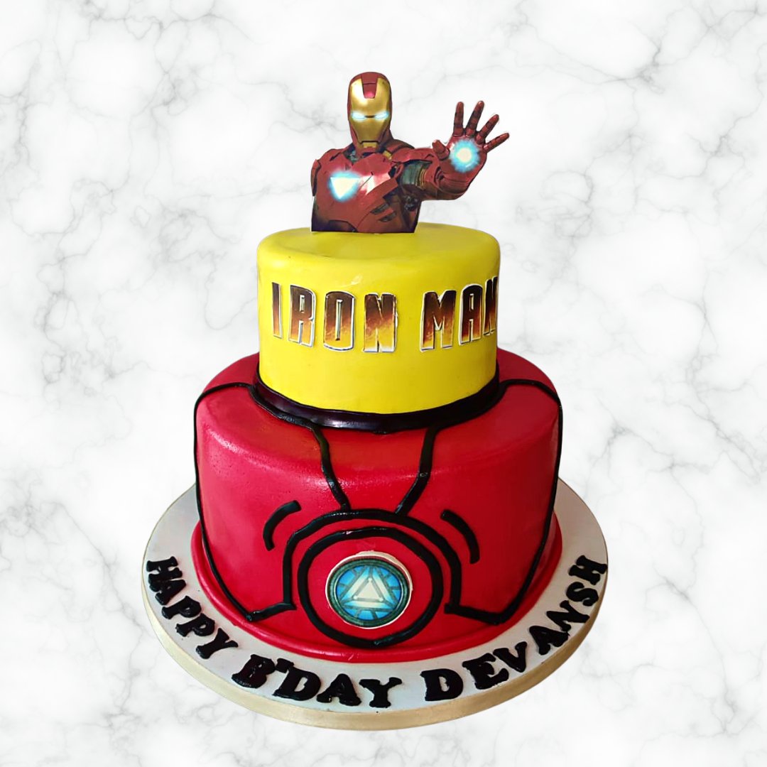 Iron Man Decorated Cake