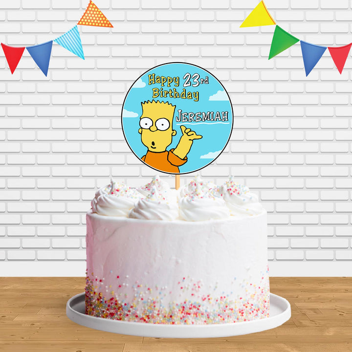 Simpson decorated cake