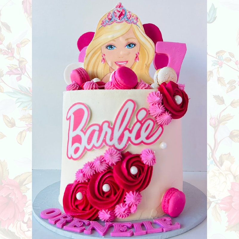 Barbie decorated cake