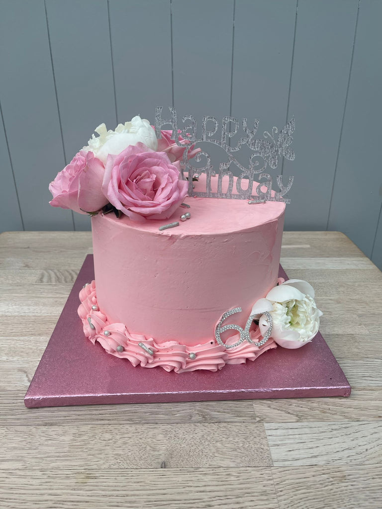 Pink Decorated Cake