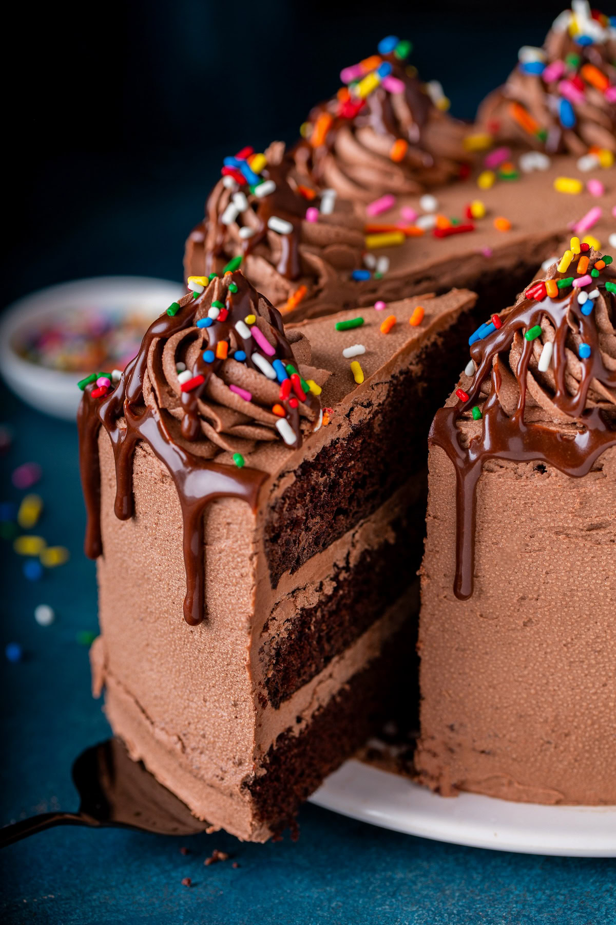 Decorated Chocolate Cake