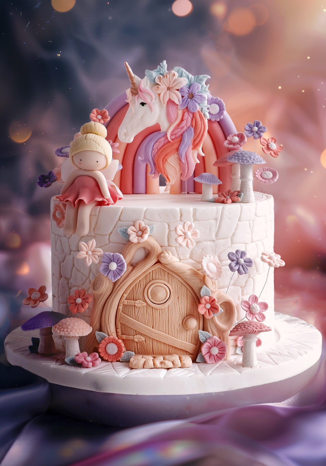 Unicorn Decorated Cake