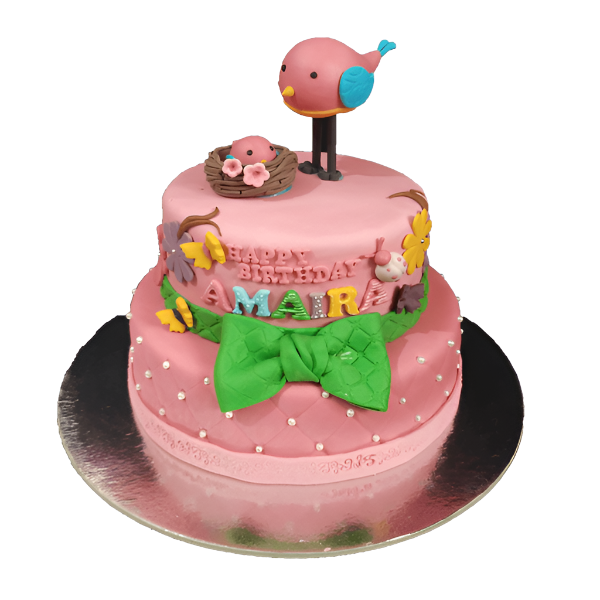 Bird Decorated Cake