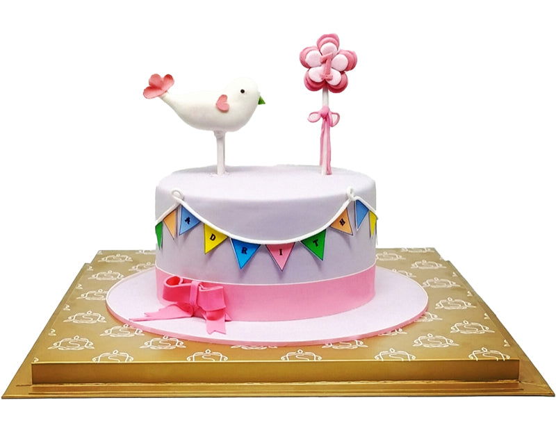 Bird Decorated Cake