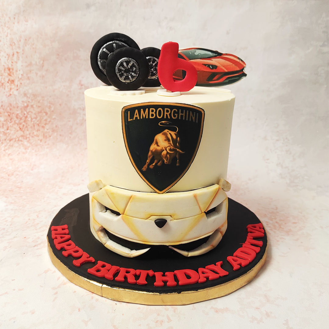 Lamborghini Decorated Cake