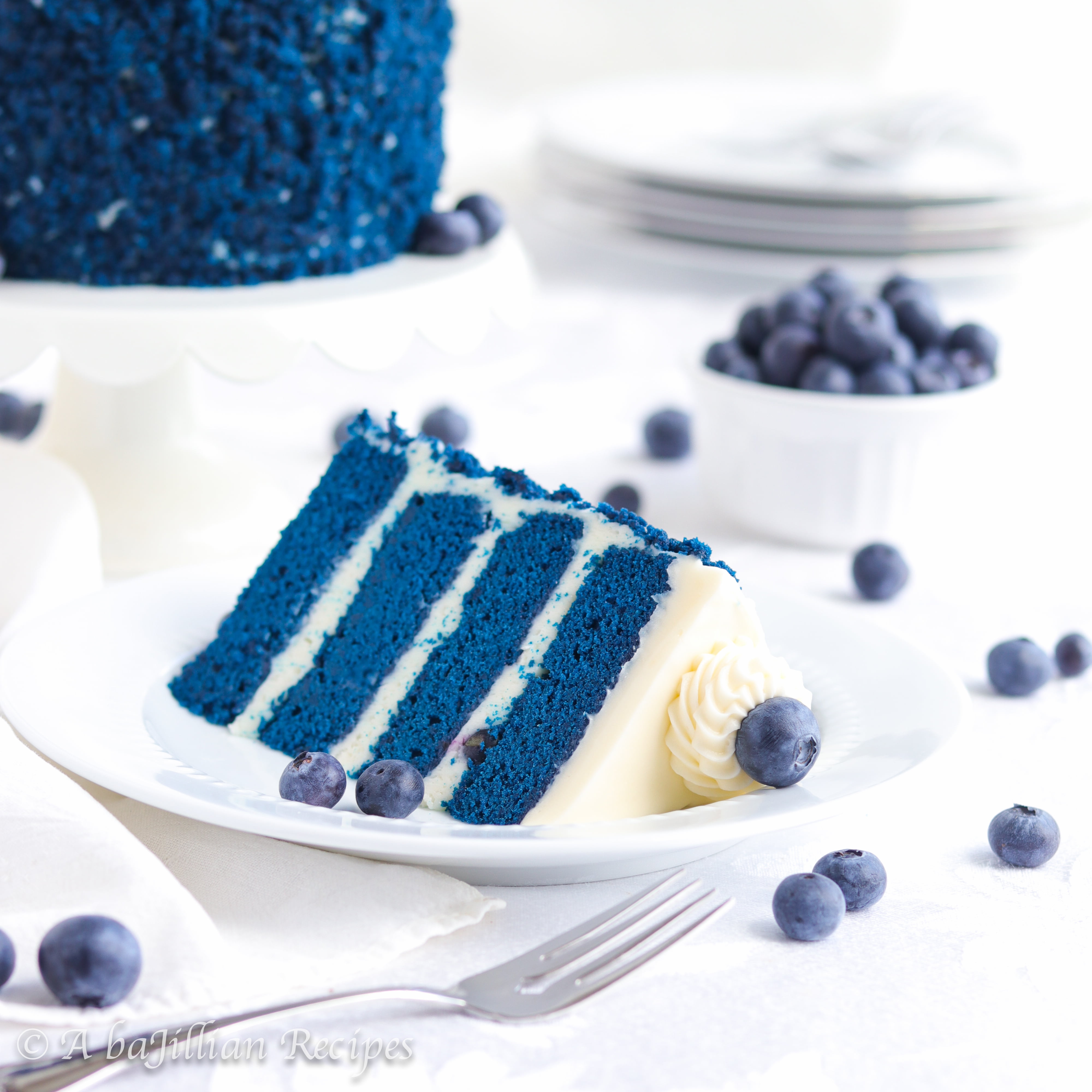 Blue Decorated Cake