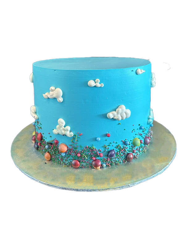 Cloud Decorated Cake