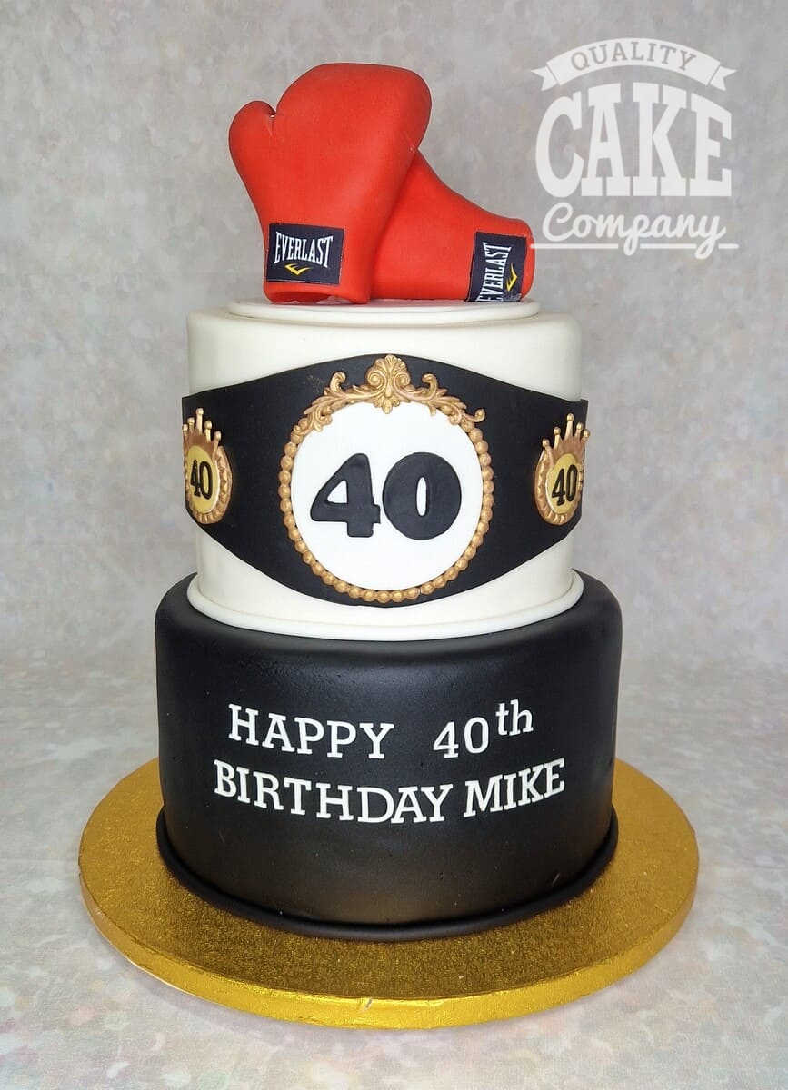 Boxing Decorated Cake