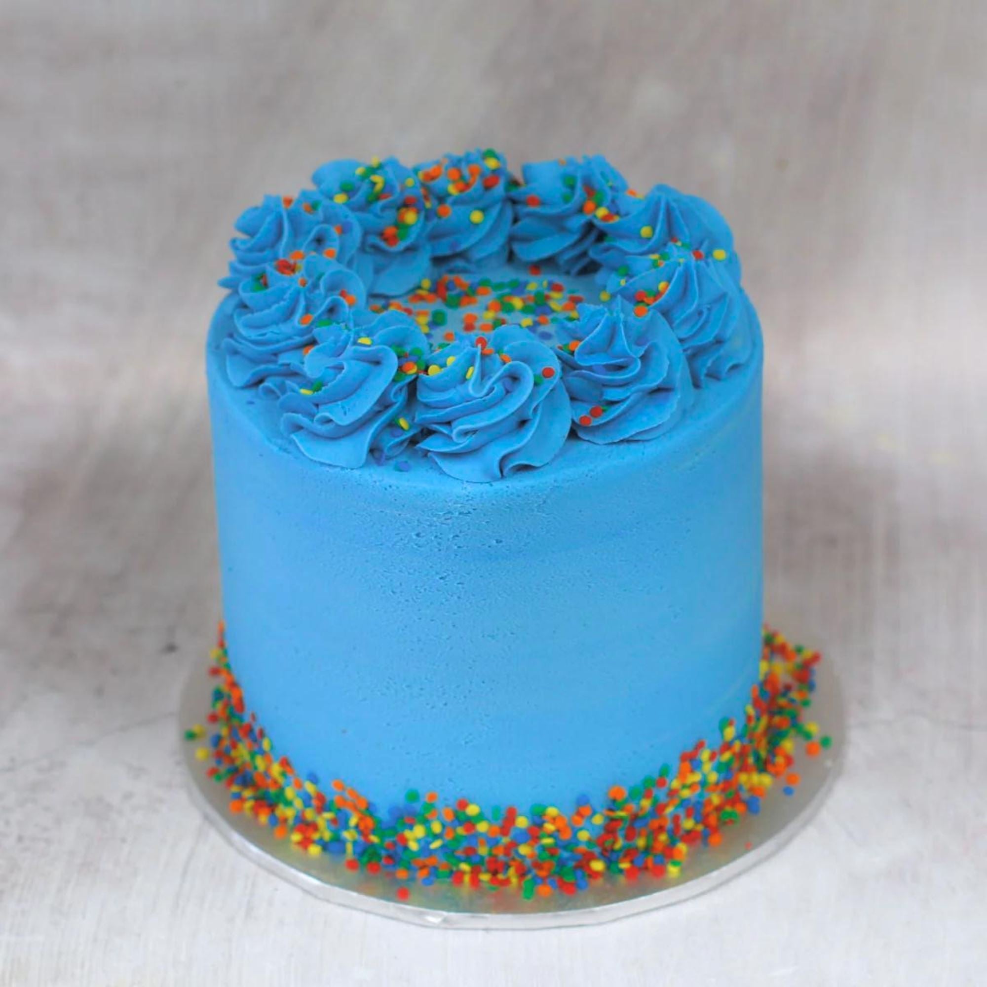 Blue Decorated Cake