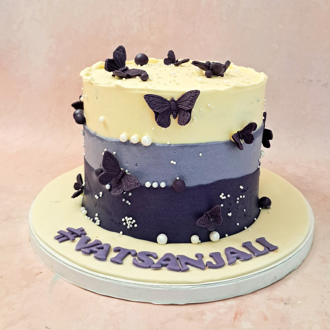 Purple Decorated Cake