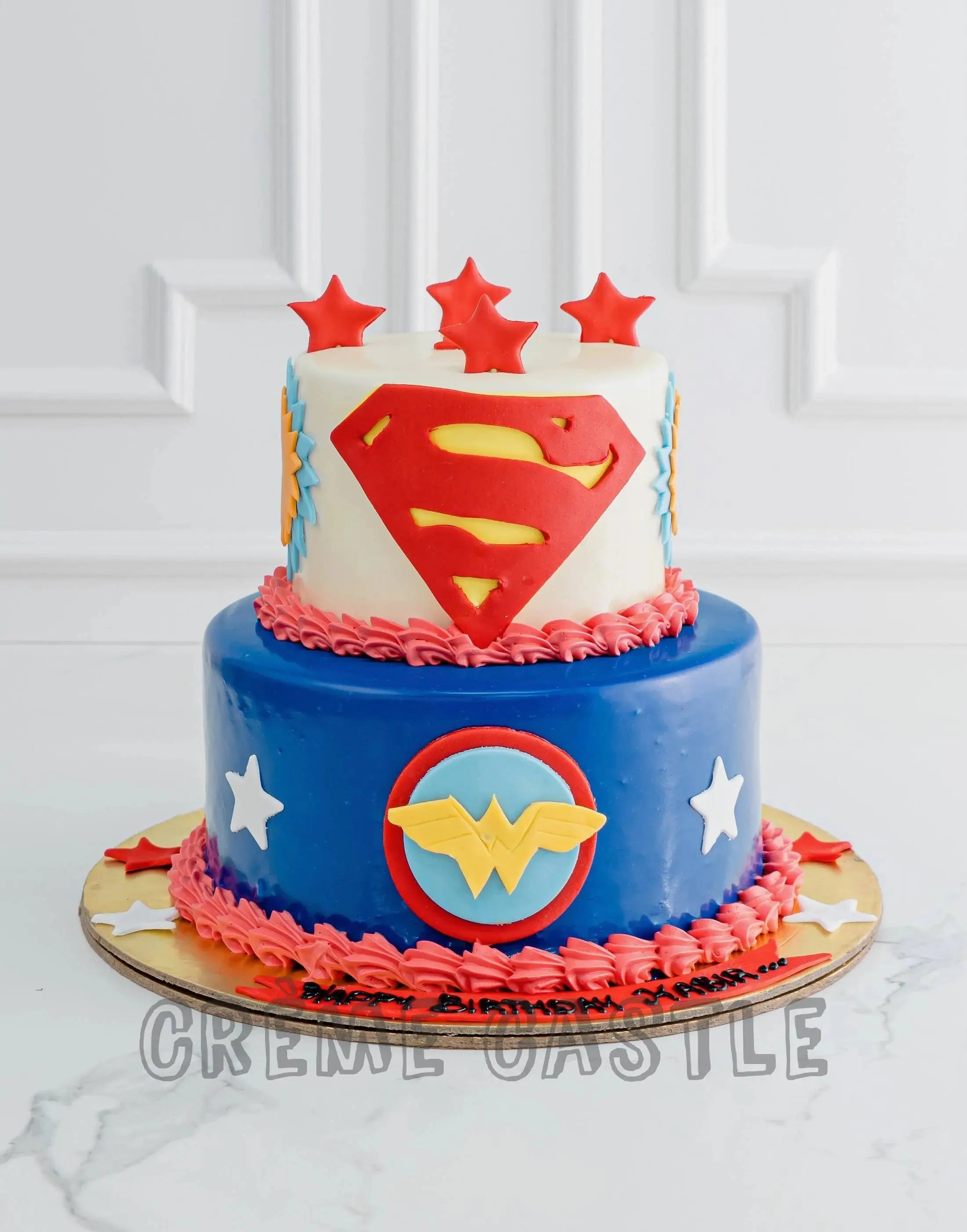 Justice League Decorated Cake