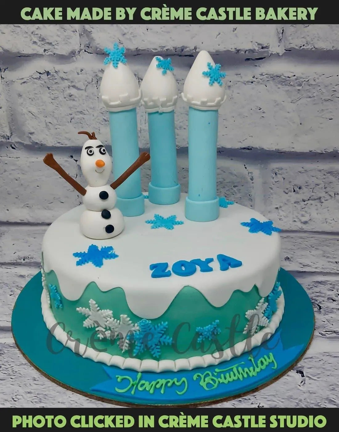 Olaf Decorated Cake