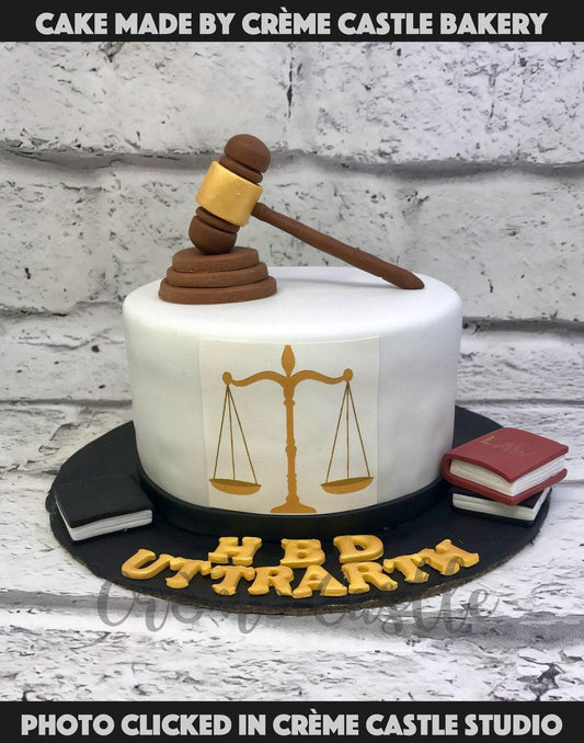 Lawyer Decorated Cake