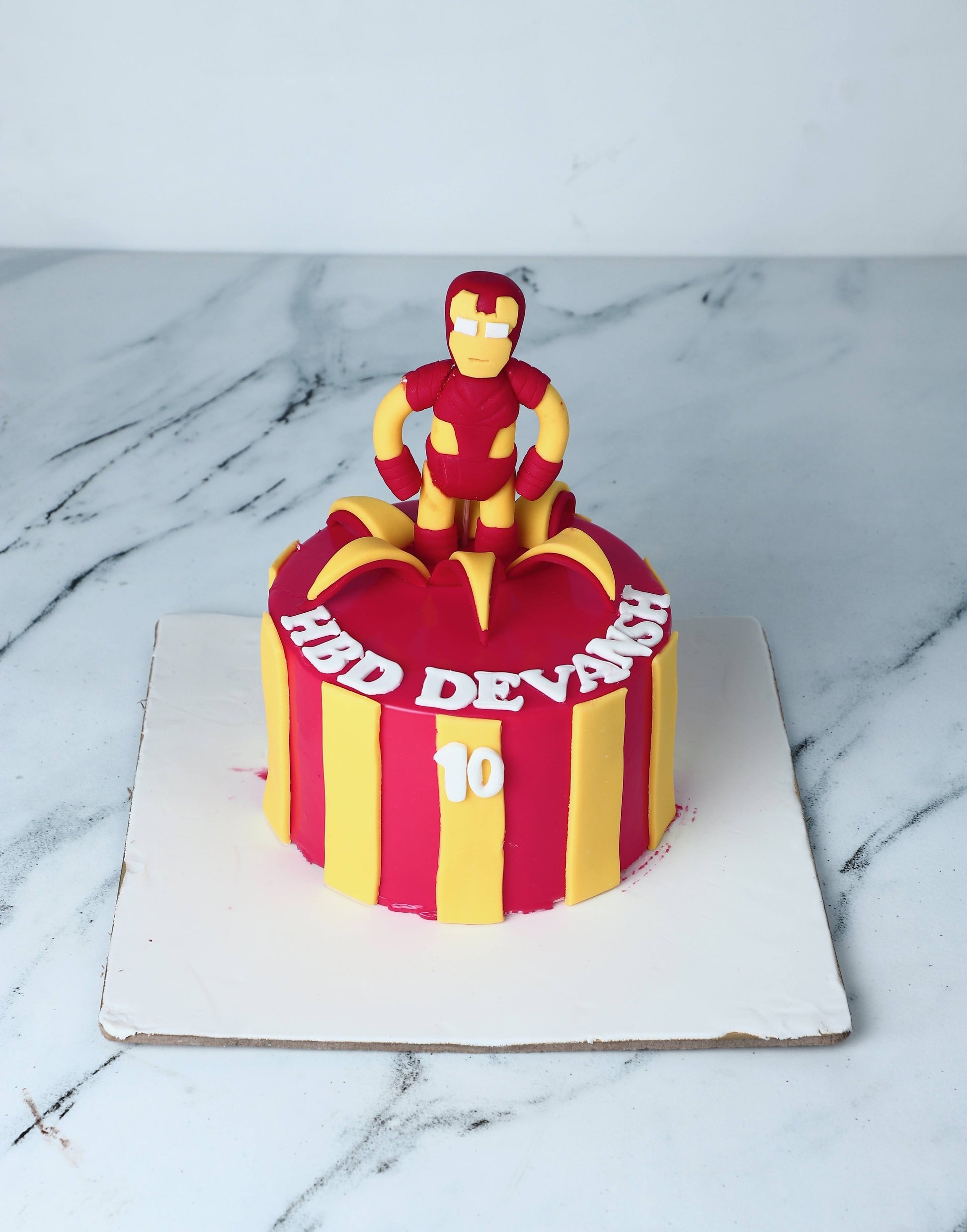 Iron Man Decorated Cake