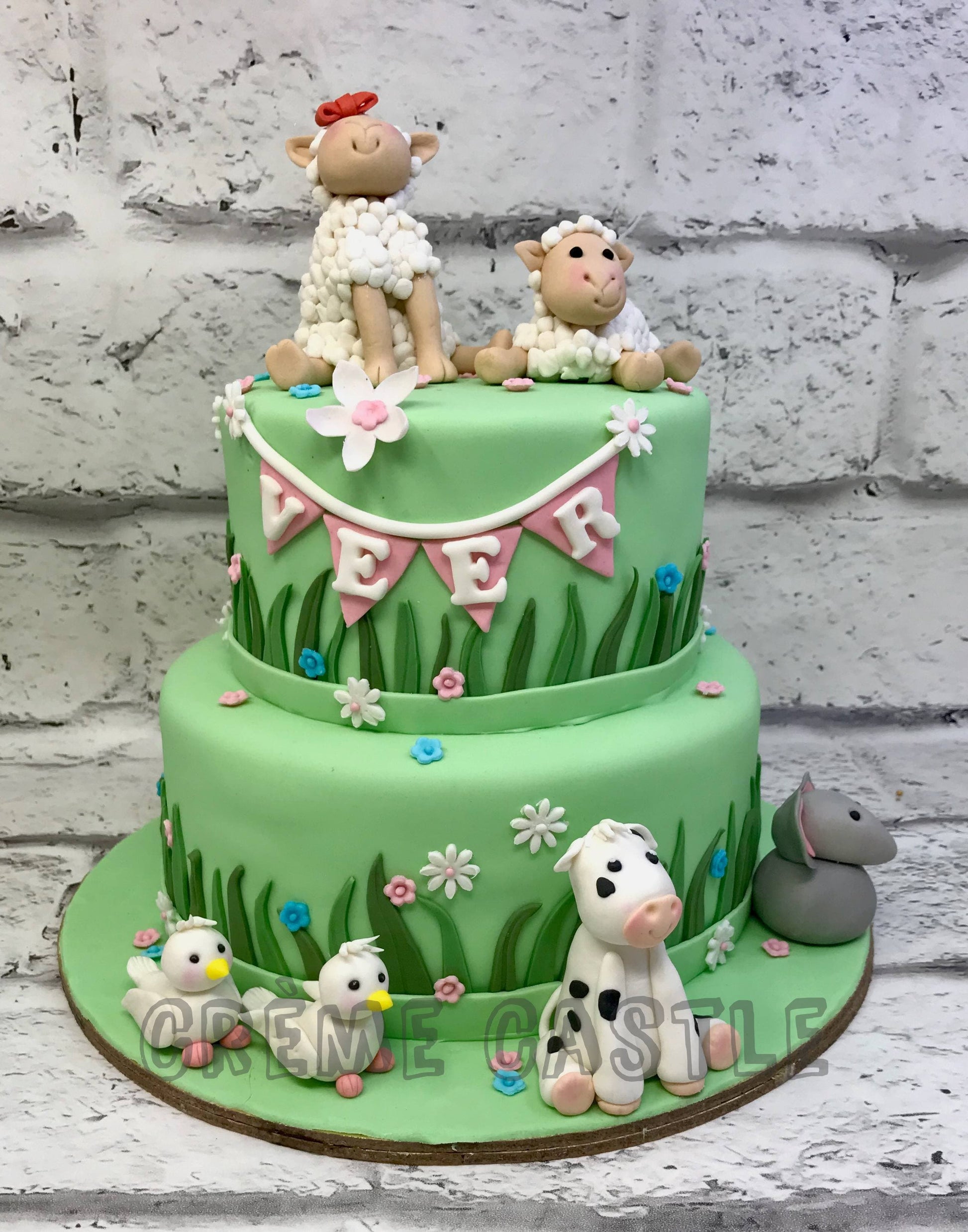 Sheep Decorated Cake