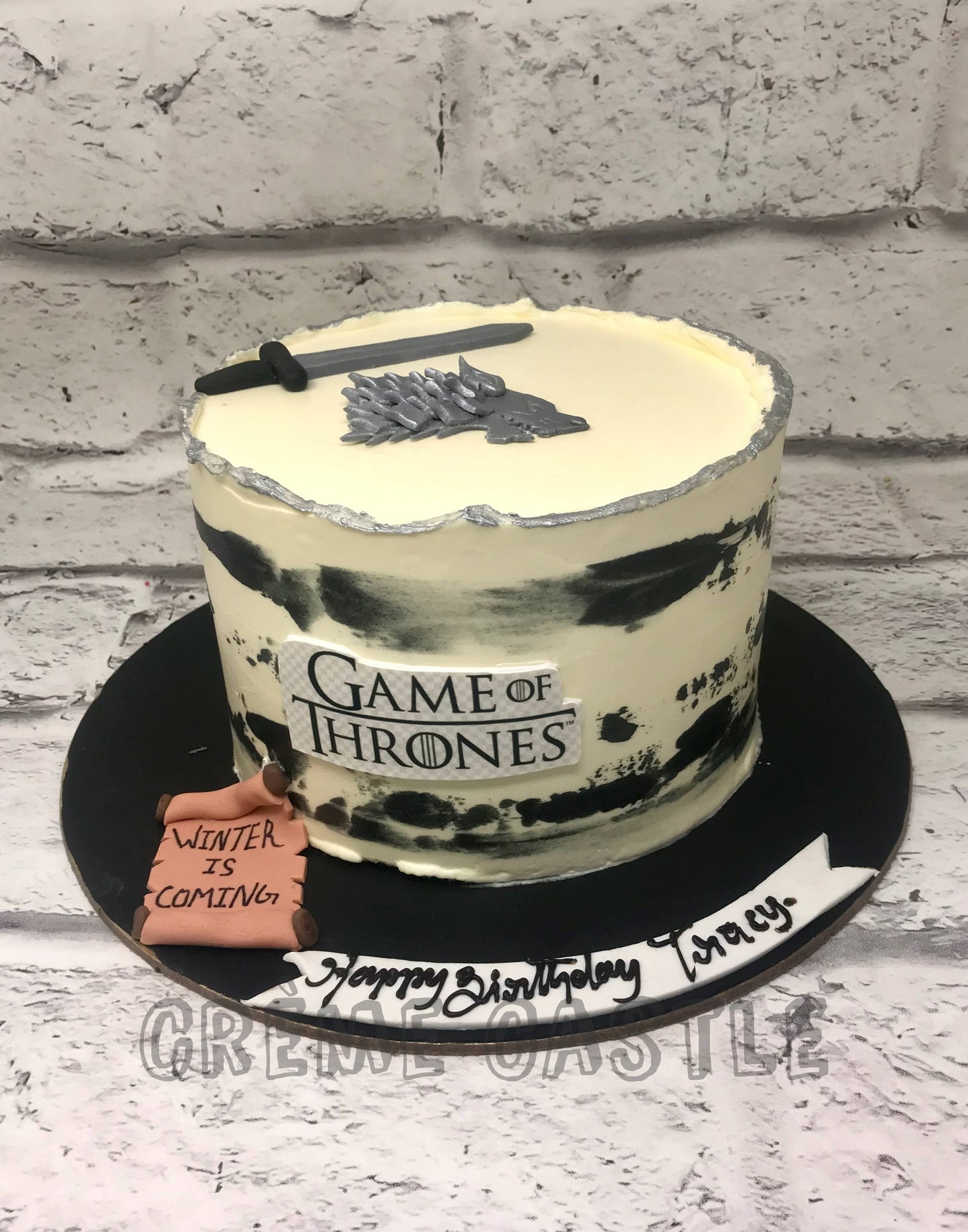 Game Of Thrones Decorated Cake