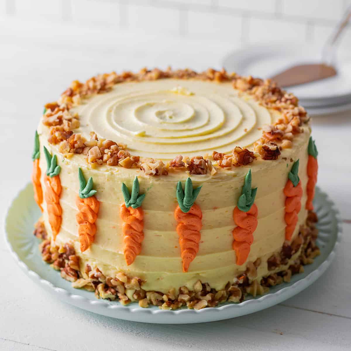 Orange Decorated Cake