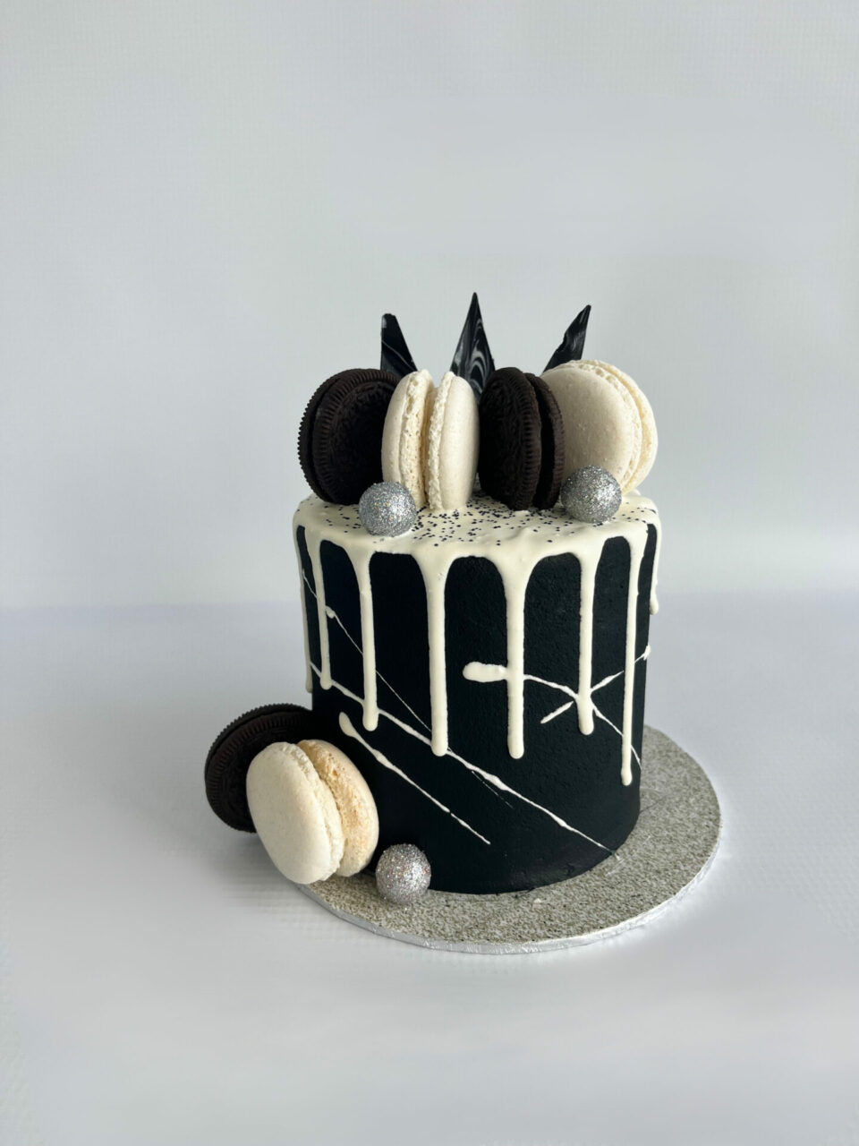 Black Decorated Cake