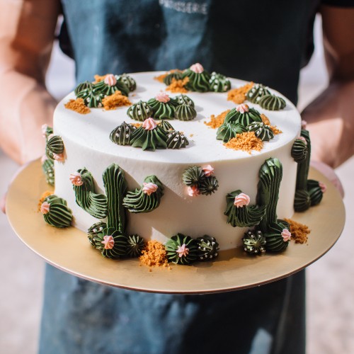 Cactus Decorated Cake