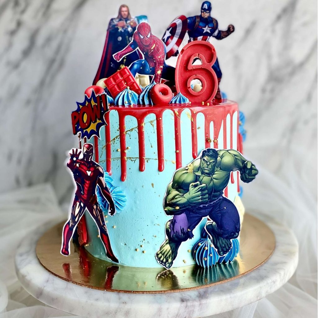 Avengers decorated cake