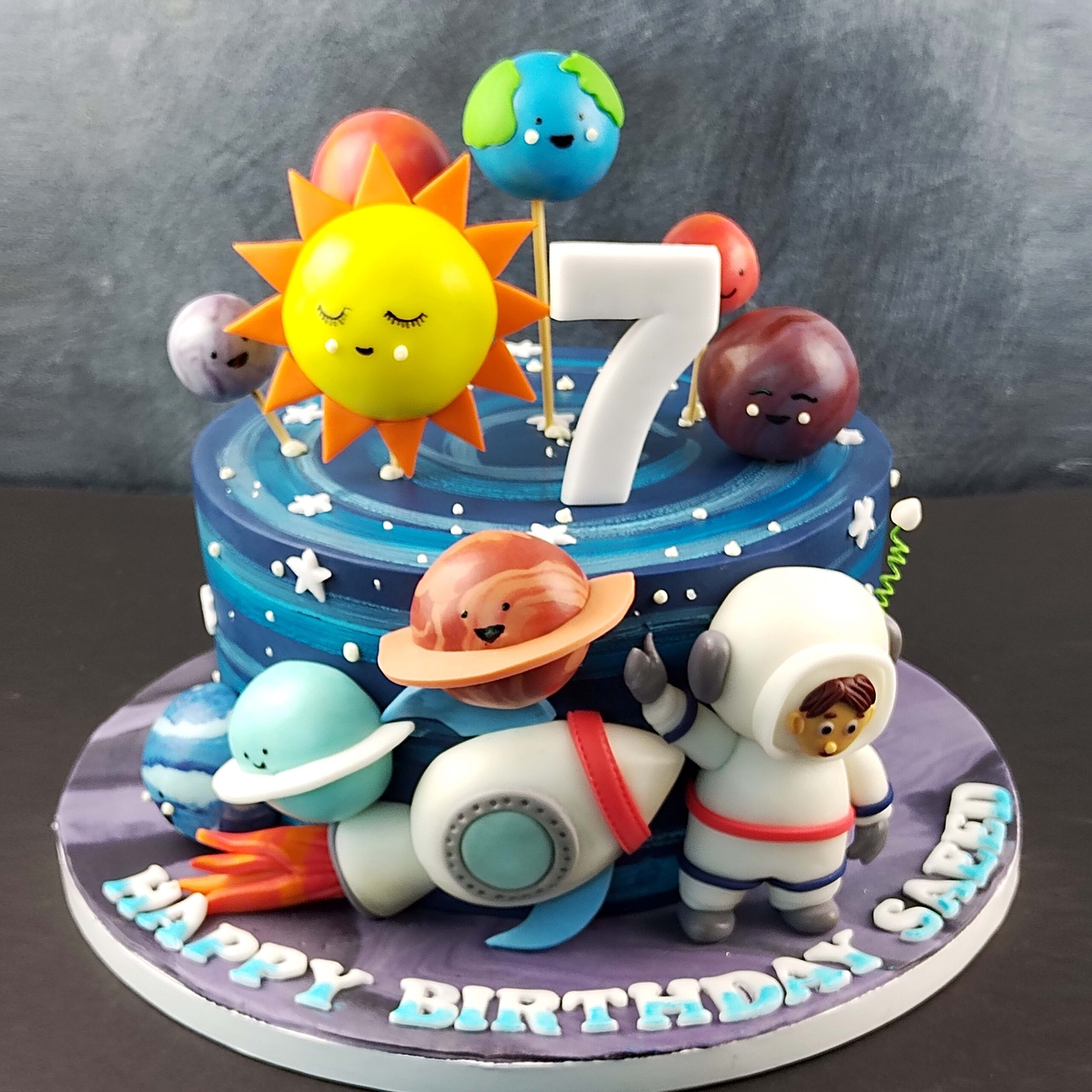 Astronaut Decorated Cake