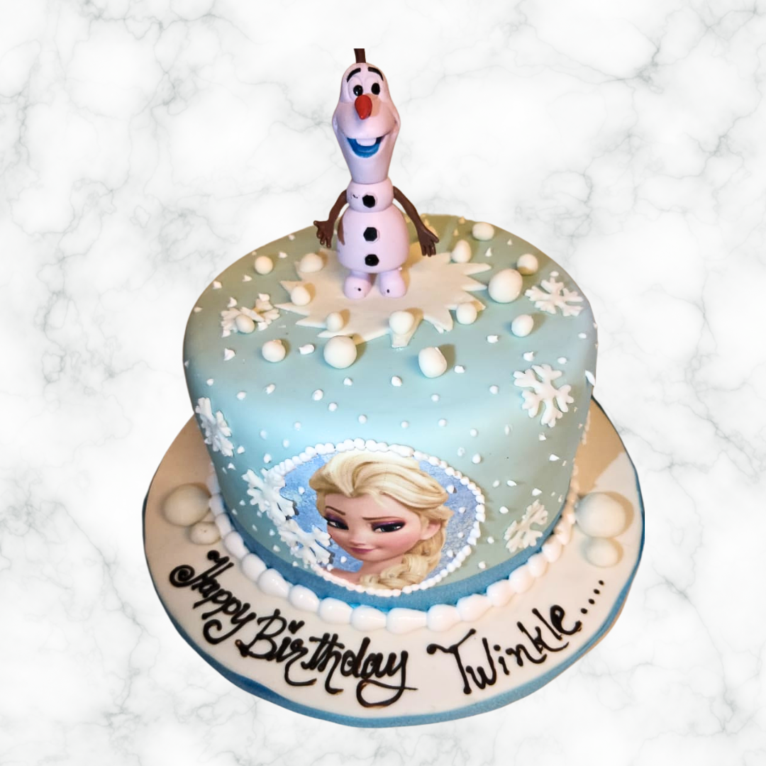 Olaf Decorated Cake