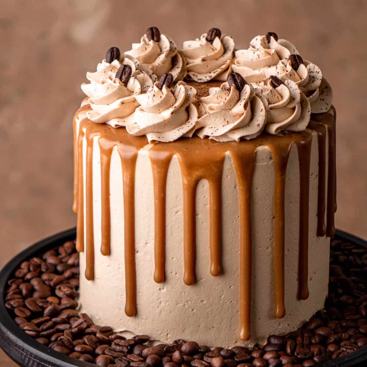 Coffee Decorated Cake