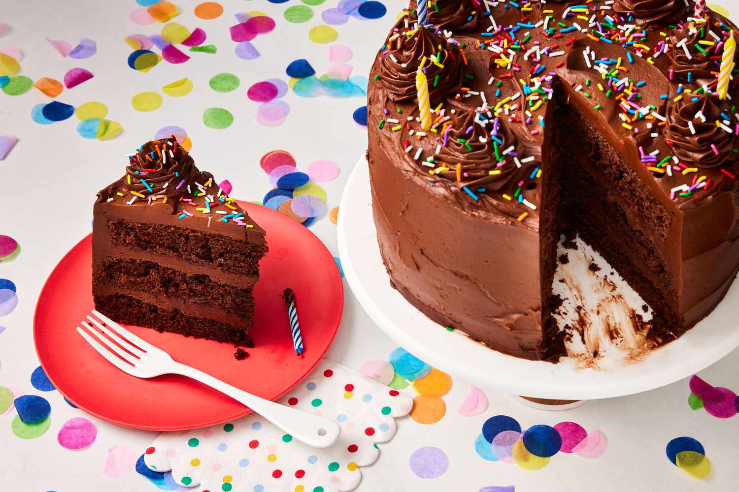 Decorated Chocolate Cake