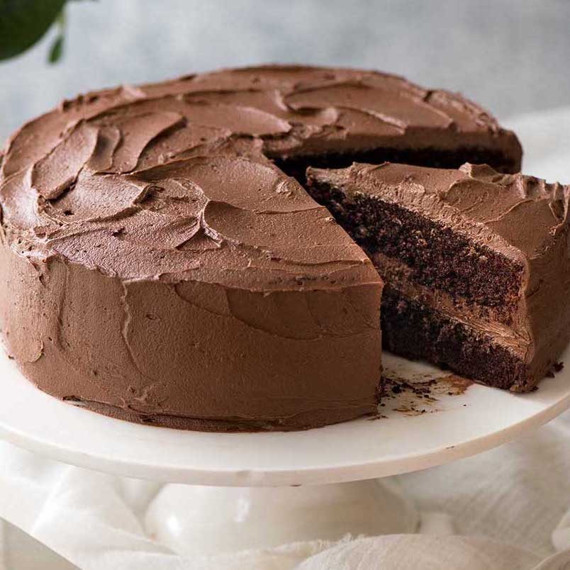 Decorated Chocolate Cake