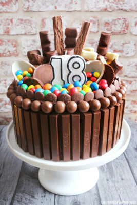 Decorated Chocolate Cake