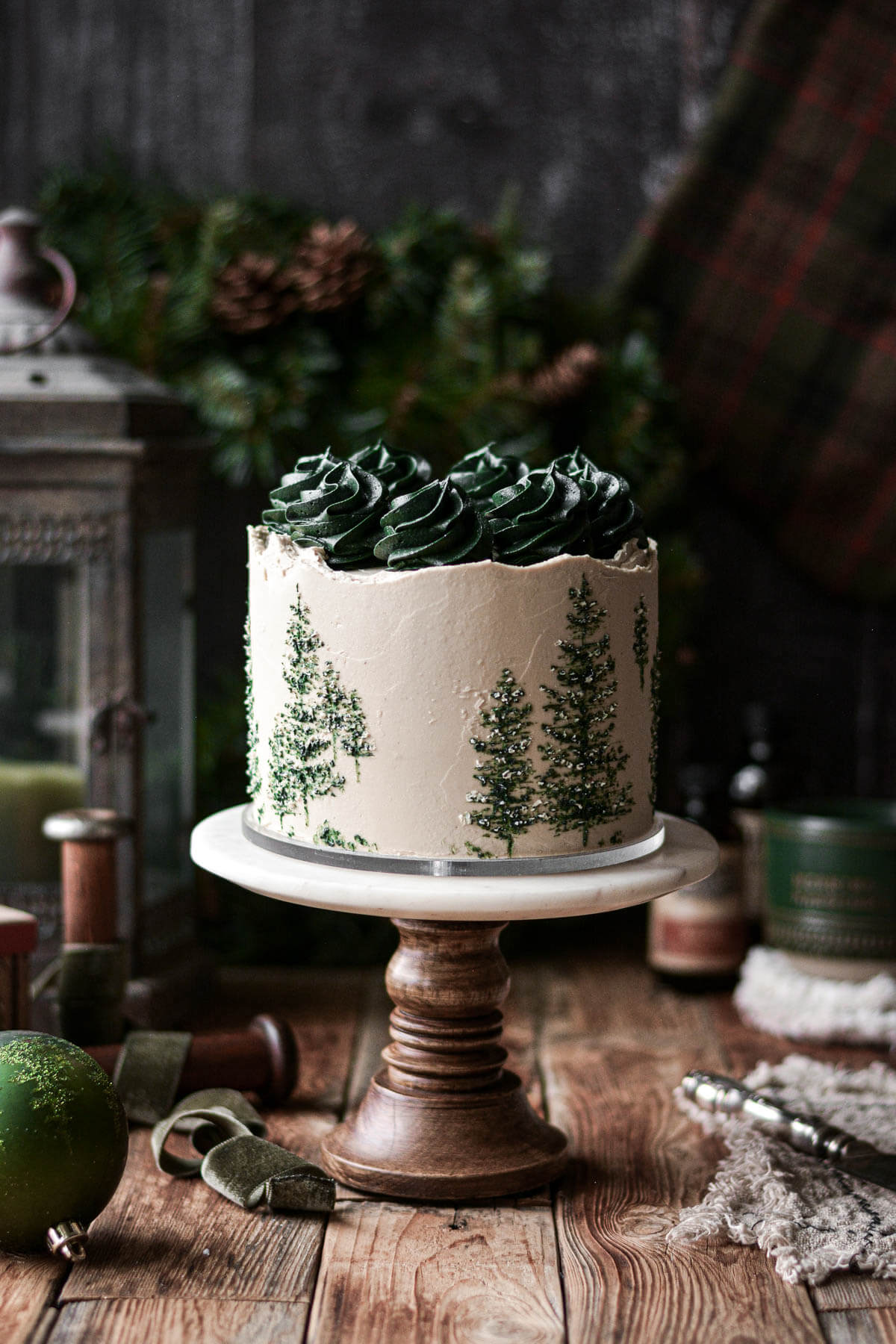 Tree Decorated Cake